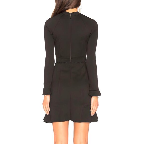 Revolve N/Nicholas Black Ponti Long Sleeve Mini Sheath Dress Size 4 NWT $395 - Picture 3 of 12